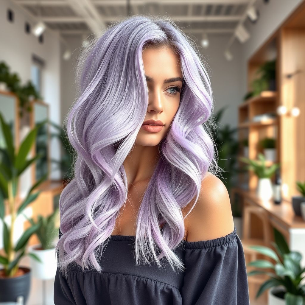 Cabelo Lilás Feminino