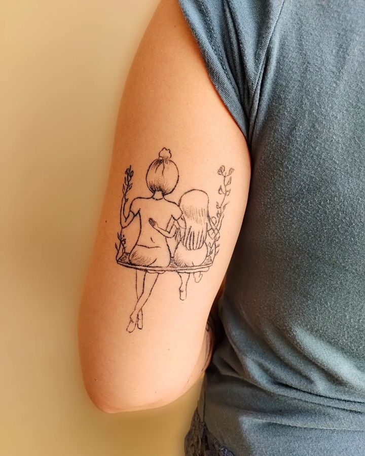 Tatuagem Feminina Mae E Filha
