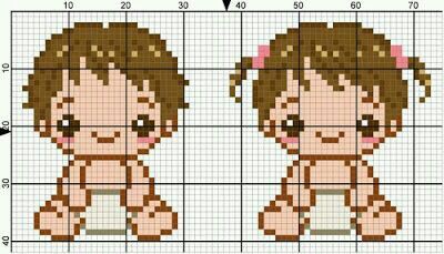 Ponto Cruz Para Bebes Graficos