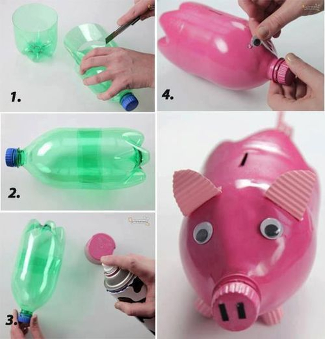 Cofrinho Com Material Reciclado