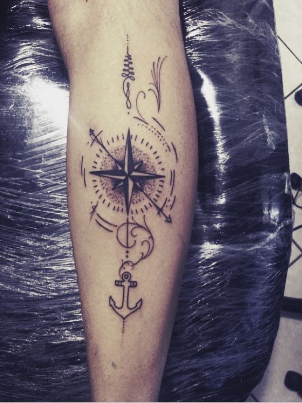 Significado Tatuagem Rosa Dos Ventos E Ancora