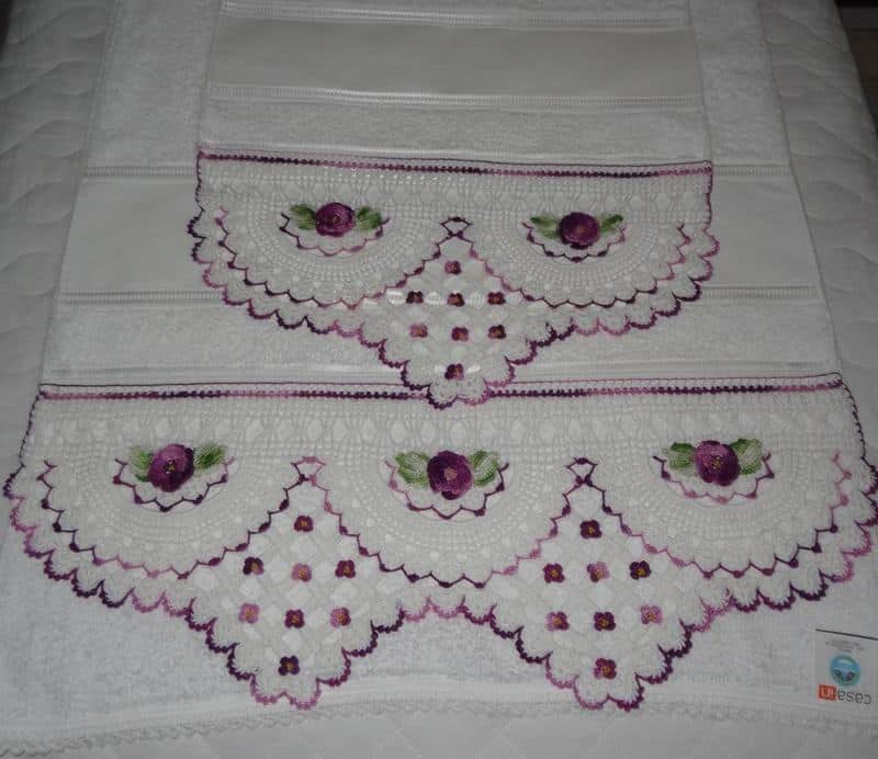 Bico De Croche Para Toalha De Banho