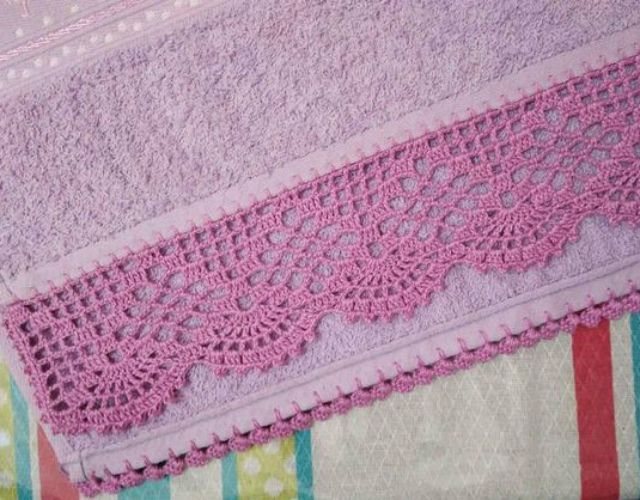Bico De Croche Para Toalha De Banho