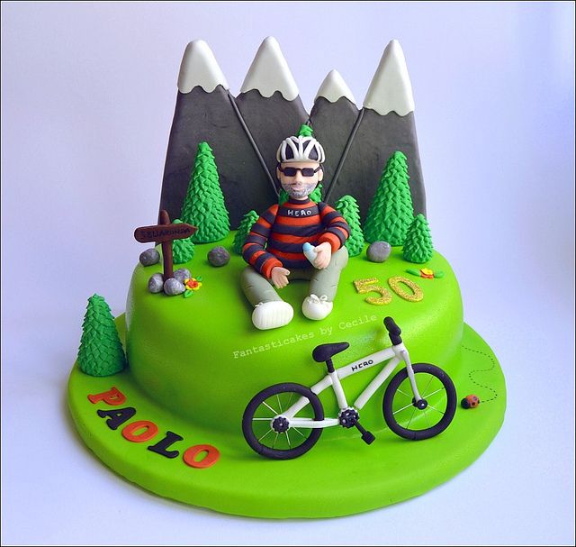 Bike Decorated Cake
