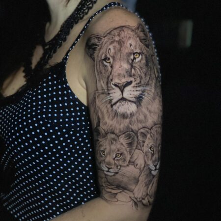 tatuagem-feminina-leoa