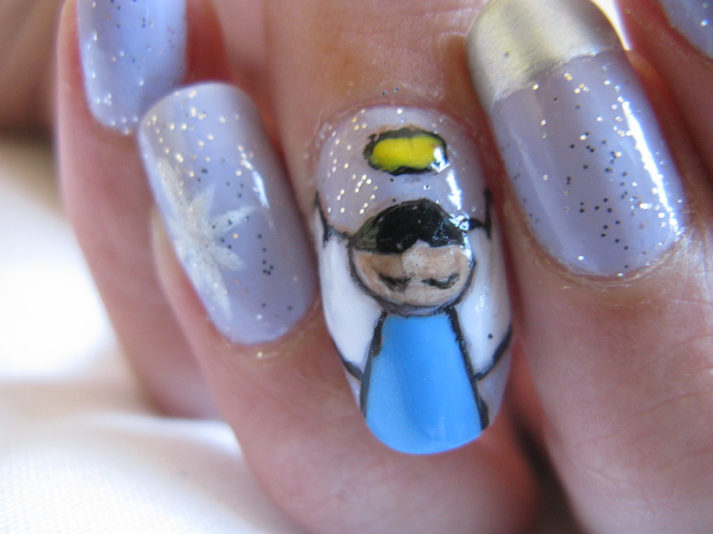 Unha Decorada Anjo