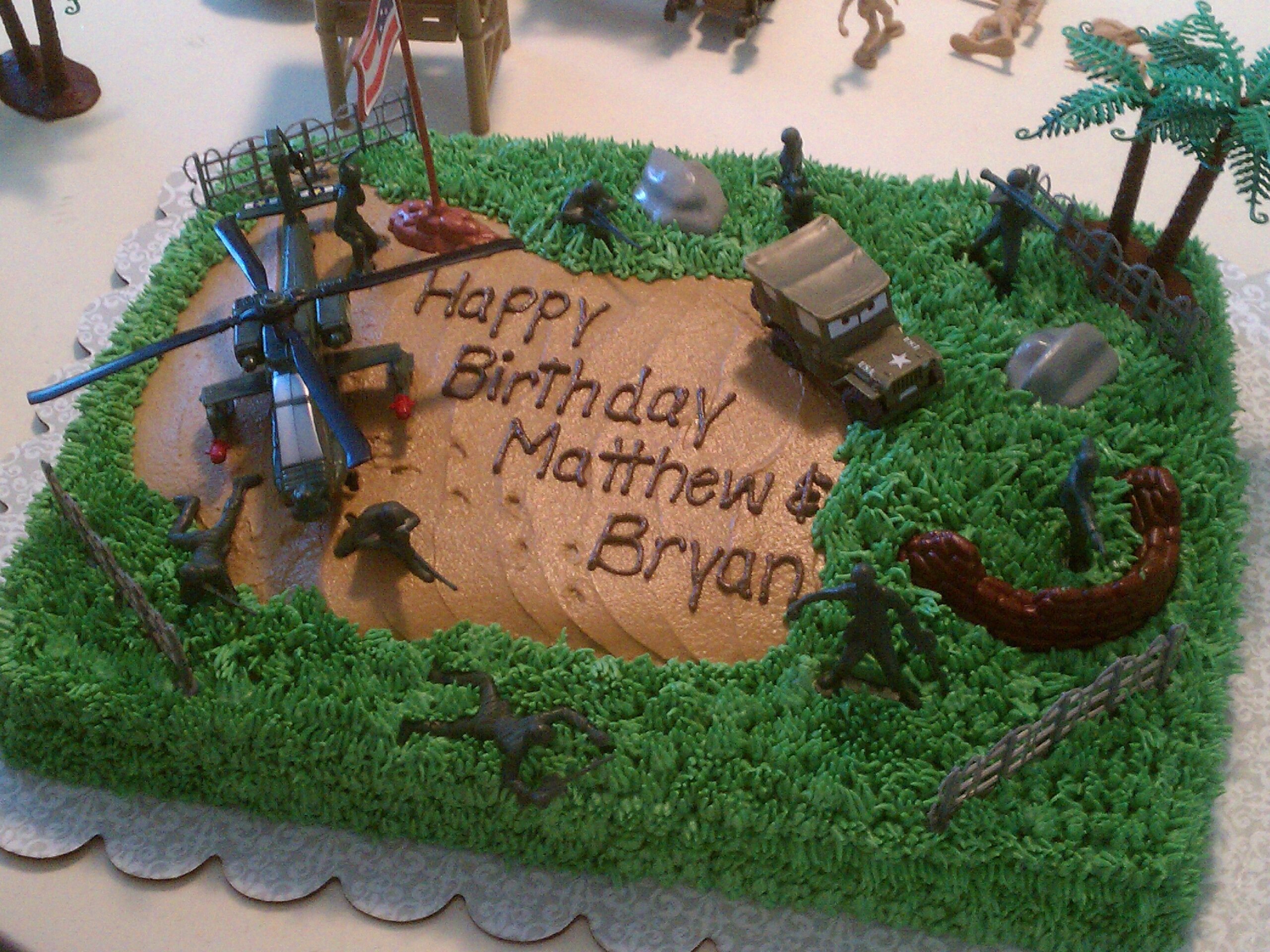 Decorated Army Cake