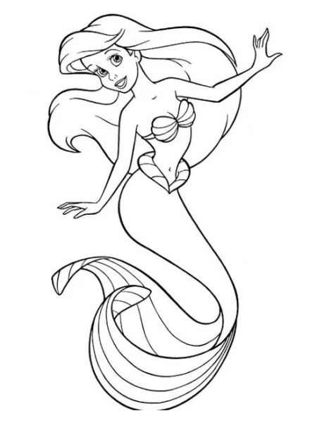 desenho-para-colorir-sereia
