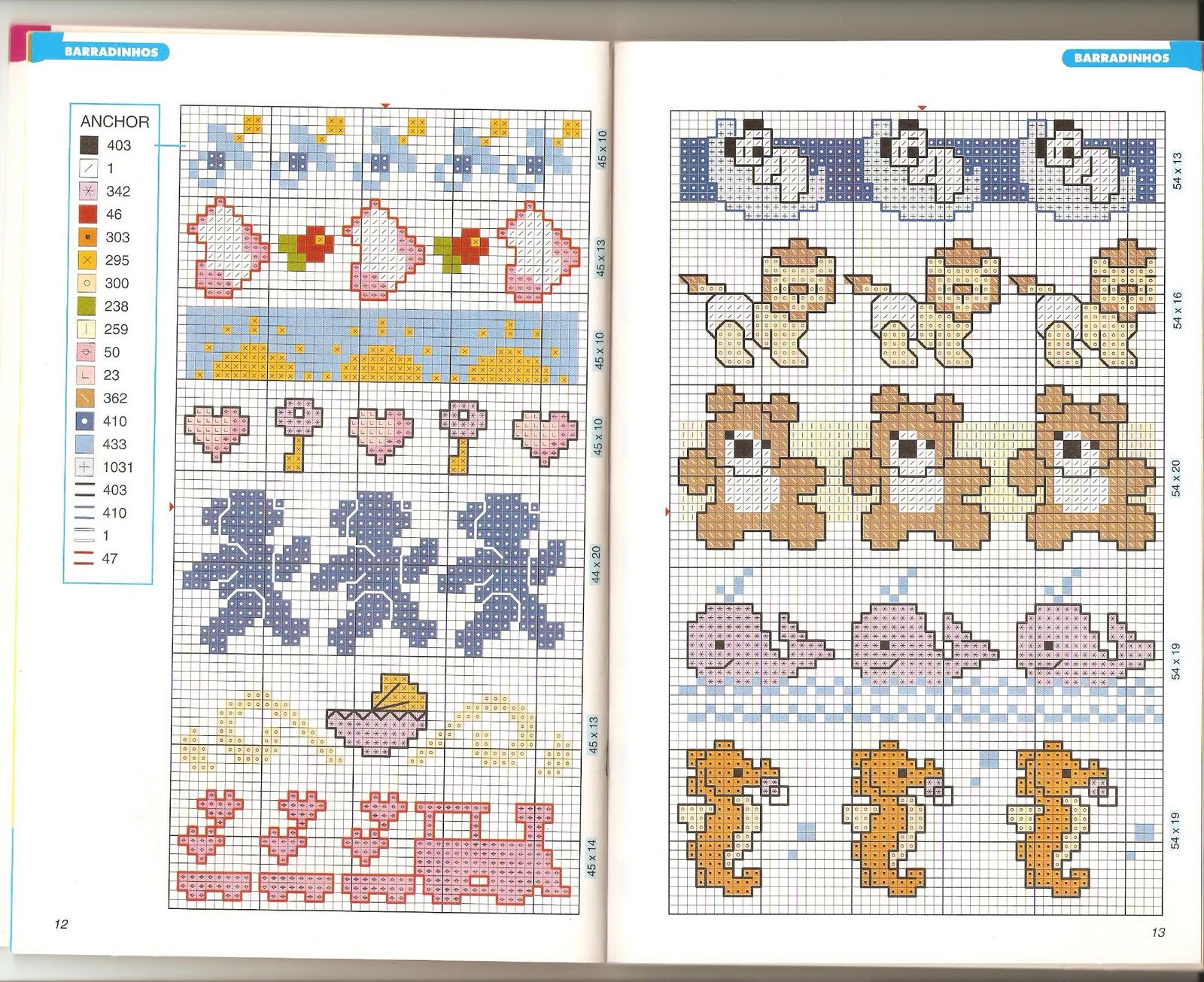Ponto Cruz Para Bebes Graficos