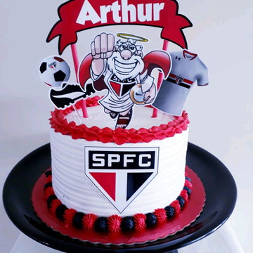 Bolo Decorado Sao Paulo Futebol