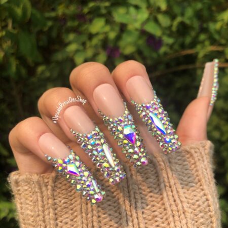 Nail Decorated With Stones