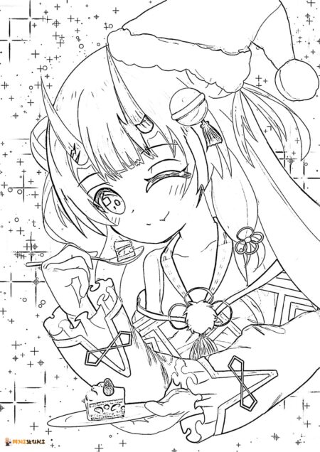 desenho-para-colorir-anime