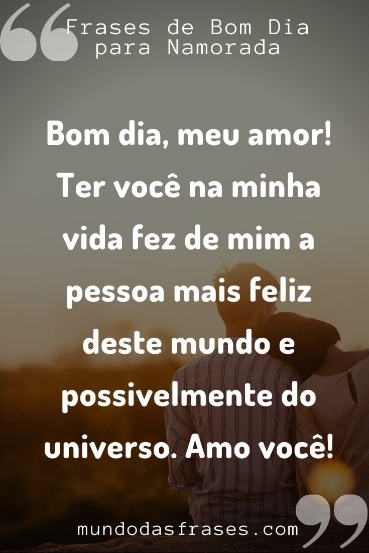 Mensagem de Bom Dia para o Namorado