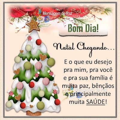 Mensagem de Bom Dia para o Natal