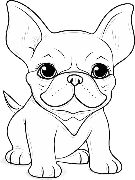 Desenho de Bulldog para Colorir