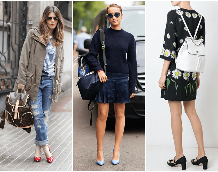 Look com Mochilas Femininas