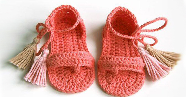 Sandalinha De Croche Para Bebe