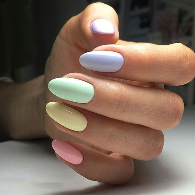 Unha Decorada Candy Colors