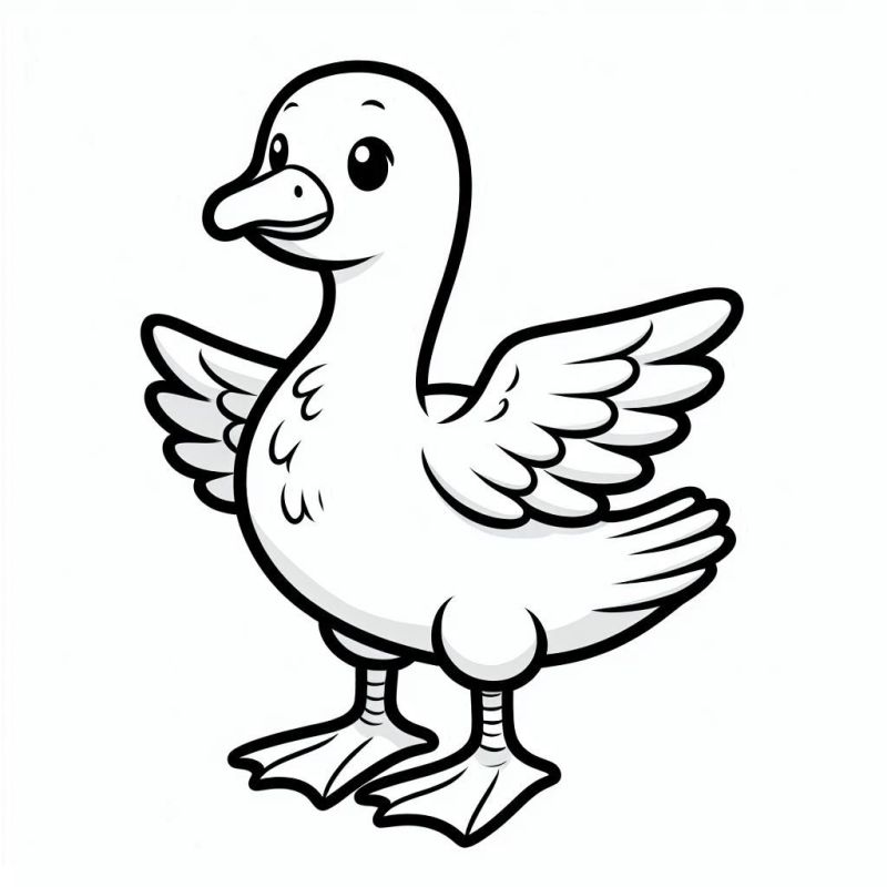 pato para colorir