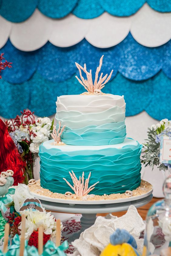 Bolo Decorado Mar