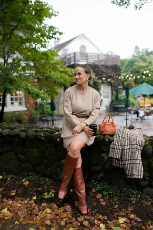 look-bota-marrom-feminino