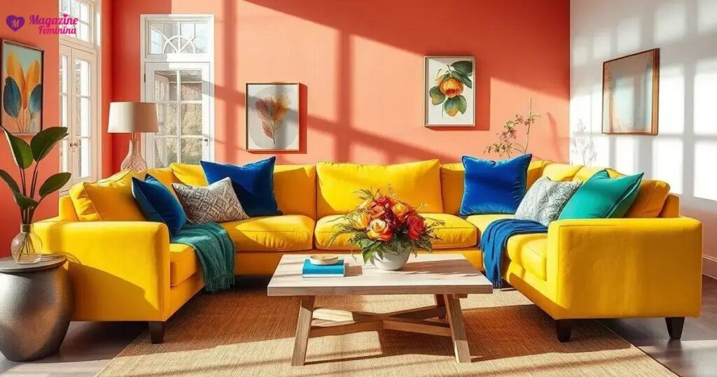Quais são os cuidados ao decorar com cores vibrantes