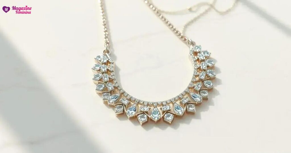 Colar de Ouro Branco
