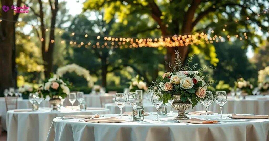 O que é um plano de mesas em um casamento