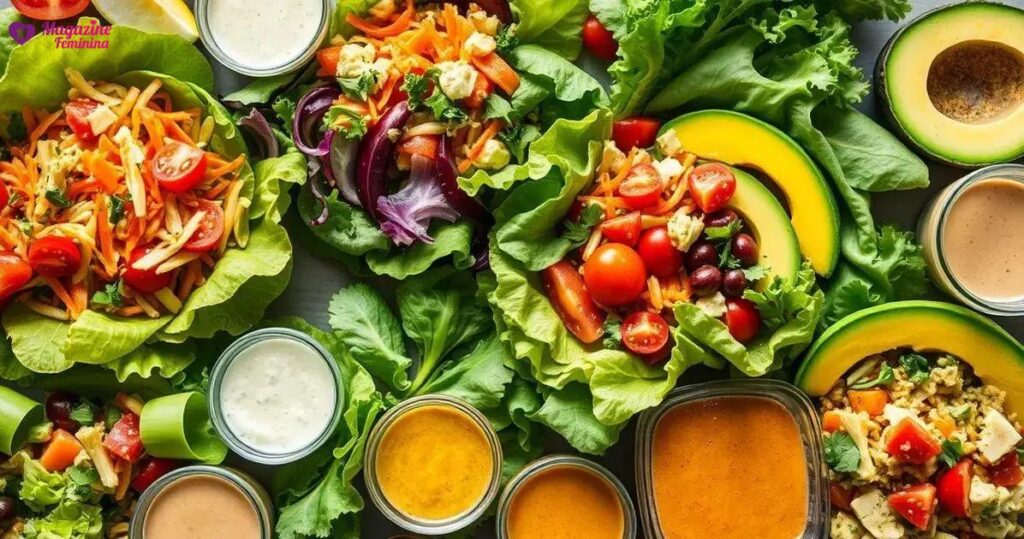 Receitas de saladas com molho saudável