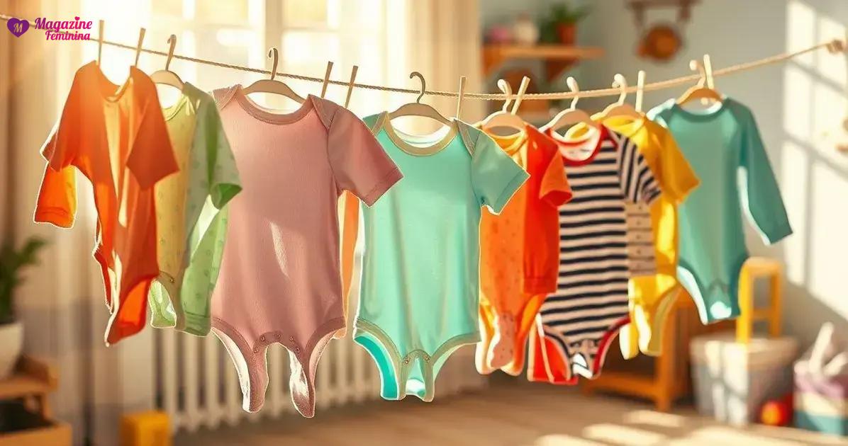 Varal de roupas do bebê