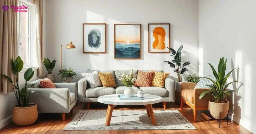 decoração sala pequena e simples