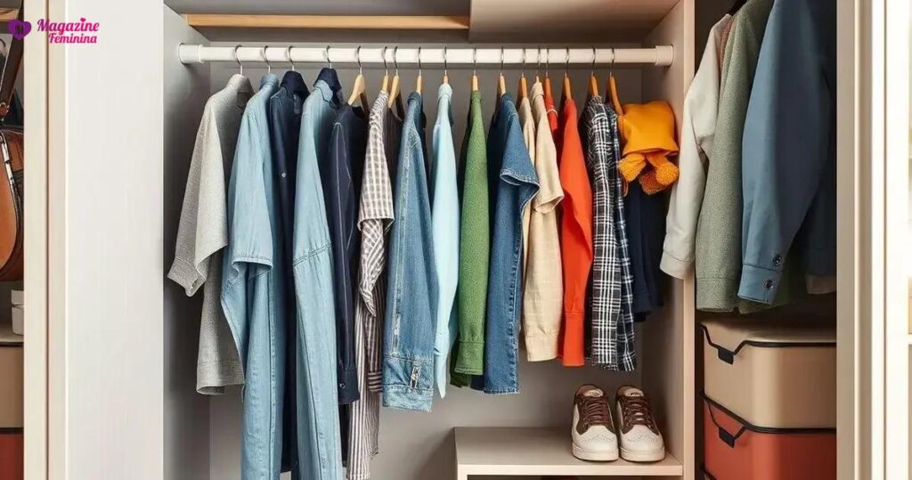 dicas para organizar guarda roupa pequeno