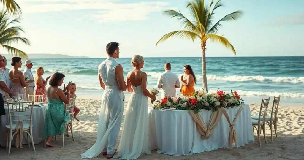 cerimonia de casamento na praia