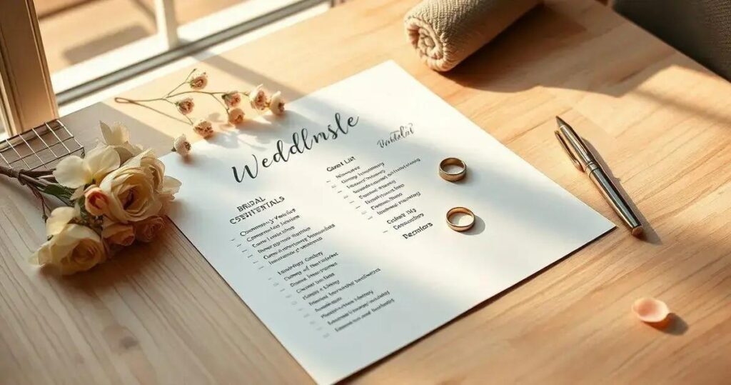 checklist casamento