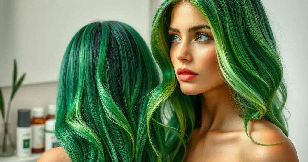 como tirar o verde do cabelo loiro