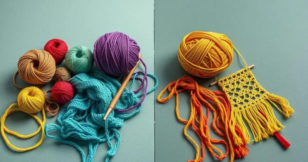 diferença entre crochê e tricô