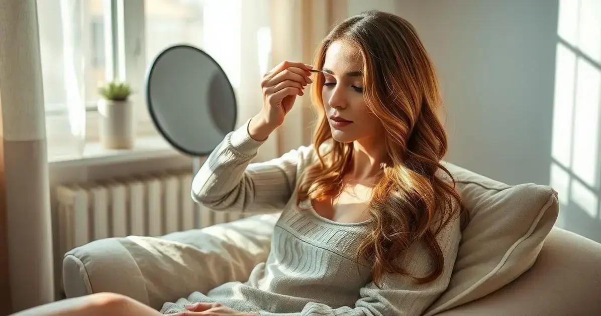 luzes no cabelo em casa