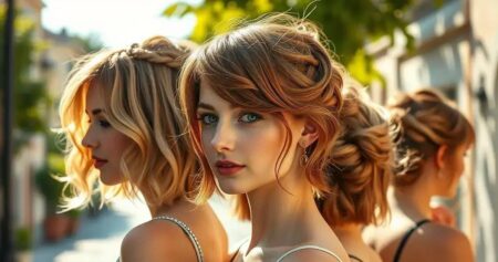 penteados para cabelo curto