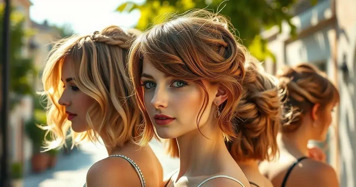 penteados para cabelo curto