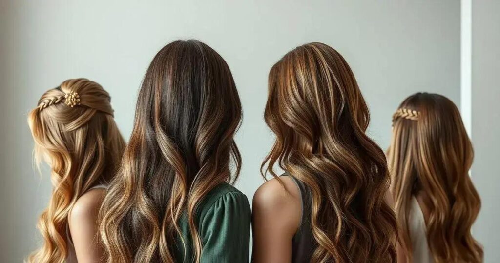 penteados para cabelo longo