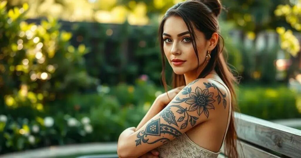 tatuagem braço feminina