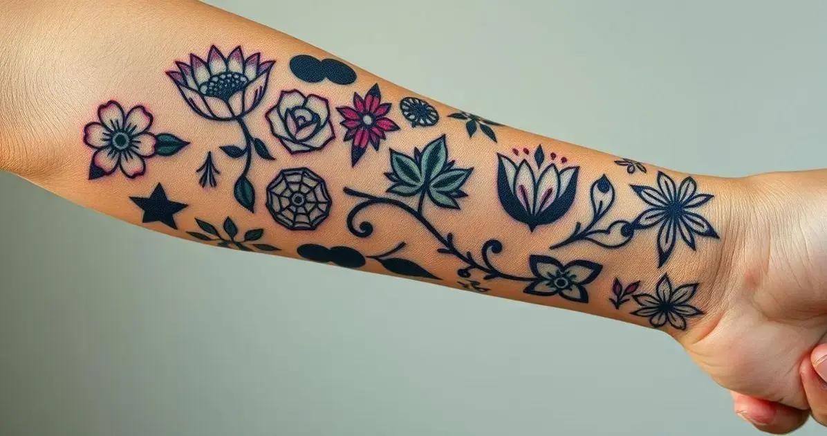 tatuagem no braço feminina