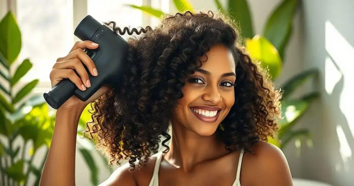 como usar difusor no cabelo cacheado