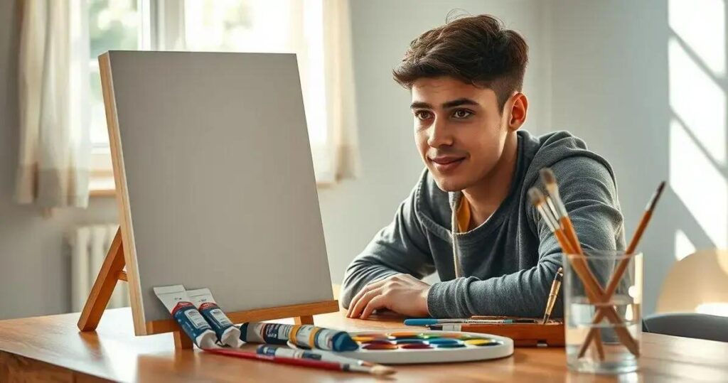 pintura em tela para iniciantes