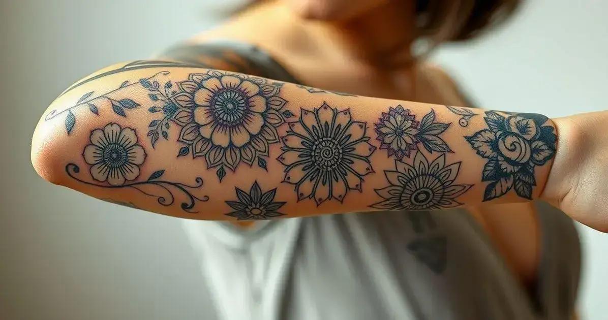 tatuagem feminina nos braços