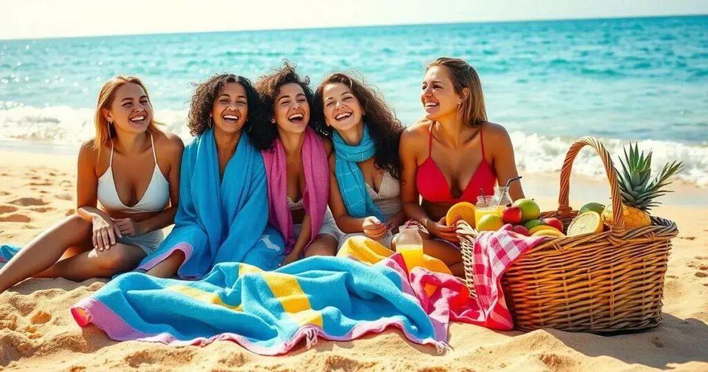 viagem de amigas para a praia