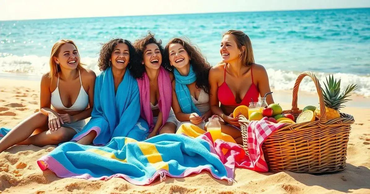 viagem de amigas para a praia