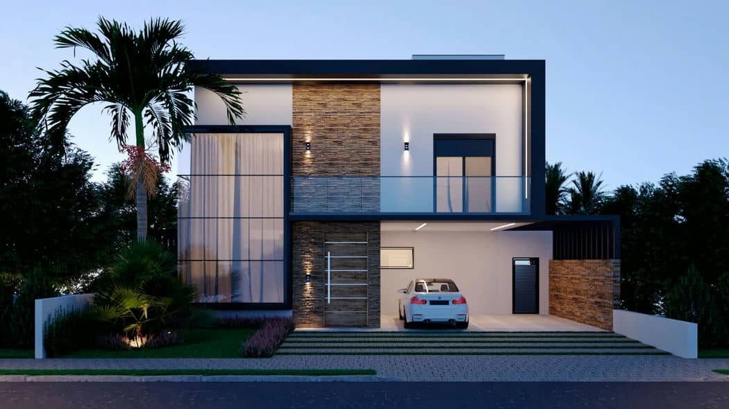 20 casas com fachadas modernas para se ...