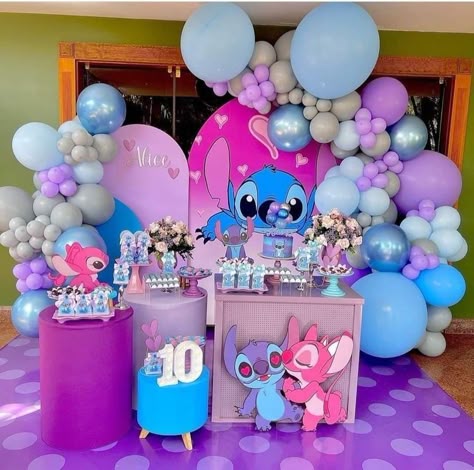 aniversario infantil, lilo e stitch ...