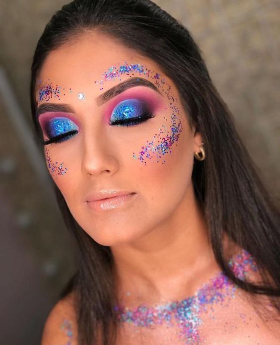 maquiagem com glitter para o carnaval ...